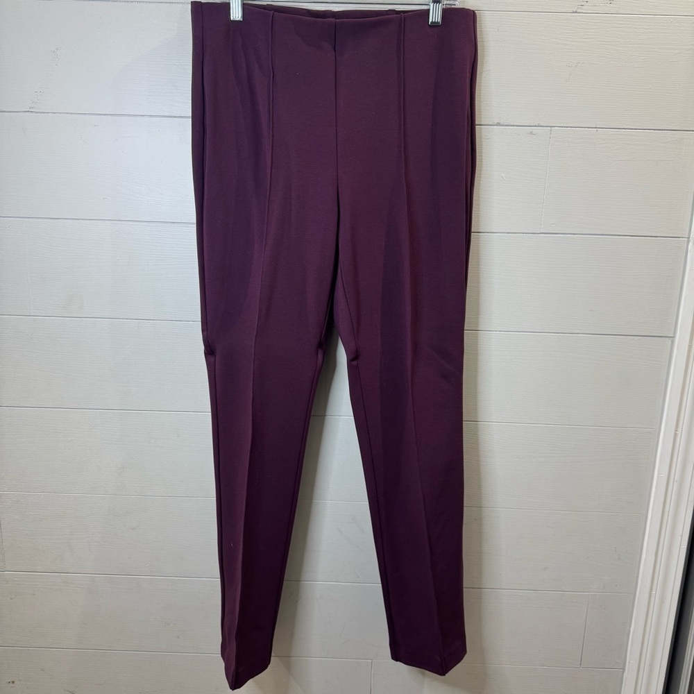 Chico's | Women's Purple Pull On Trouser Pants Size 8